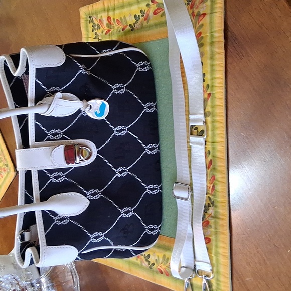 Dooney & Bourke Black and White Satchel - Picture 9 of 12